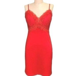 Sister Fashion Lace Mini Dress Red Size Large NWT